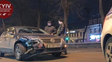 В Киеве произошло ДТП с участием дипломатического авто РФ