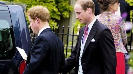 Принц Уильям и принц Гарри посетили свадьбу Виктории Инскип