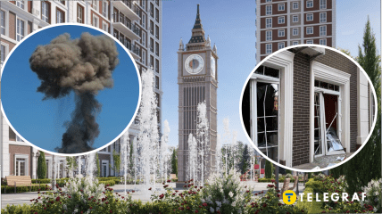 ЖК "Новая Англия" после обстрела