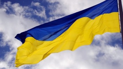 Над Горловкой запустили флаг Украины