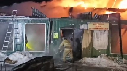 Здание выгорело