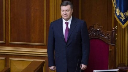 Янукович поприсутствовал на церемонии принятия присяги 