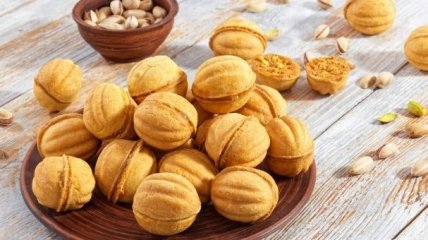 Песочное печенье "Орешки" - рецепт