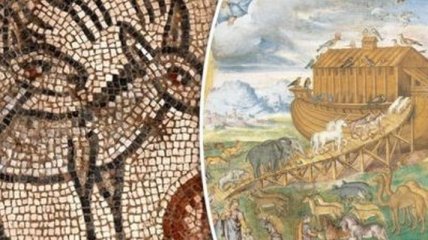 Израильские археологи нашли древнюю мозаику с изображением Ноева Ковчега