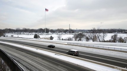 В США столкнулись 39 автомобилей из-за снегопада