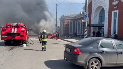 Обстріл залізничного вокзалу Краматорська