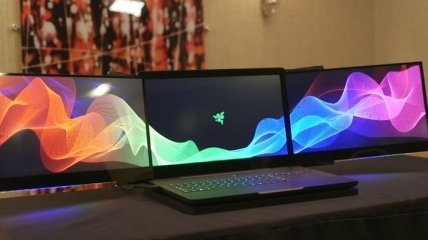 Razer презентует игровой ноутбук с тремя мониторами