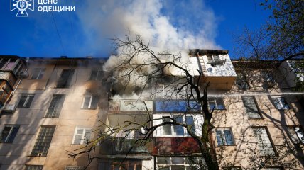 Пожар в Одессе
