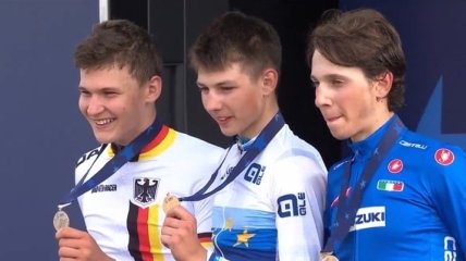 Украинец Пономарь выиграл юниорскую гонку чемпионата Европы по велоспорту