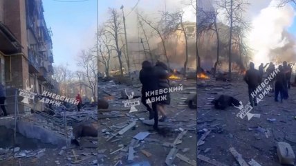 Обстрел Киева 18 марта