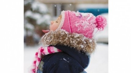 Первый снег: детские фото в Instagram