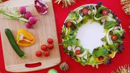 Рецепт дня: салат "Рождественский венок"