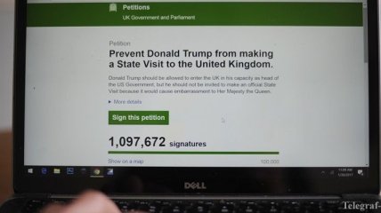 Петиция об отмене визита Трампа в Британию превысила 1 миллион подписей