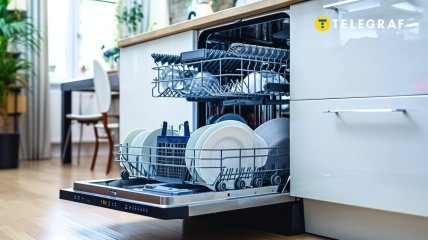 Чтобы посудомойка дольше служила, ее нужно правильно обслуживать (изображение создано с помощью ИИ)