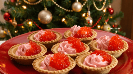 Тарталетки з червоною ікрою та крабовим мусом: рецепт ідеальної закуски на Новий рік (відео)
