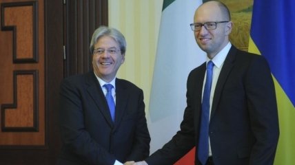 Яценюк обсудил с главой МИД Италии экономическое сотрудничество
