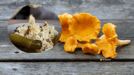 Картофель с лисичками в сливочном соусе