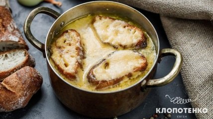 Луковый суп - необычное первое блюдо