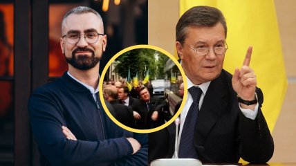 Дмитрий Романюк кинул яйцо в Виктора Януковича в 2004 году