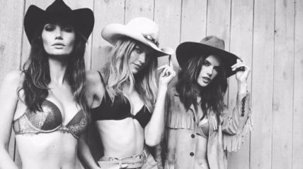 13 ангелов Victoria’s Secret снялись в горячей ковбойской фотосессии (Фото)