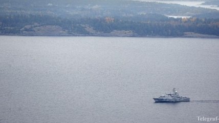 Военный корабль РФ был замечен у берегов Латвии