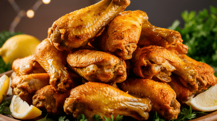 Ці крильця дуже швидко готуються  (зображення створено за допомогою ШІ)