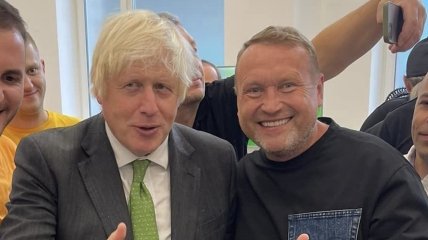Гринкевич с экс-премьером Великобритании Борисом Джонсоном