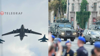 Военная техника и авиация на репетиции парада в Киеве: эксклюзивные фото и видео