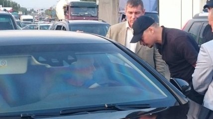 Патрульная полиция составила протокол на авто Григория Суркиса
