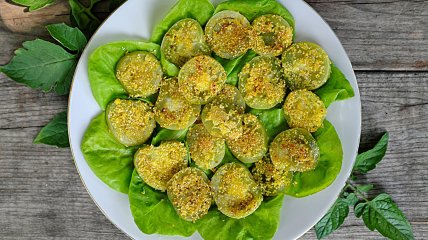 Жареные зеленые помидоры (видео)