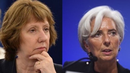 Эштон и глава МВФ обсудят возможность финансовой поддержки Украины