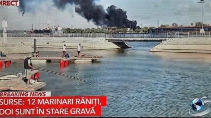 Взрыв у берегов Румынии