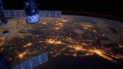 Астронавт NASA сделал фото ночной Европы из космоса