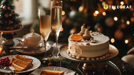 На новогоднем столе обязательно должны присутствовать сладкие блюда (фото создано с помощью ИИ)