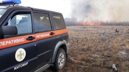 У Чорнобильській зоні та на Житомирщині усі осередки пожеж локалізовані