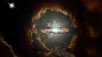 Обнаружена массивная вращающаяся галактика в ранней Вселенной
