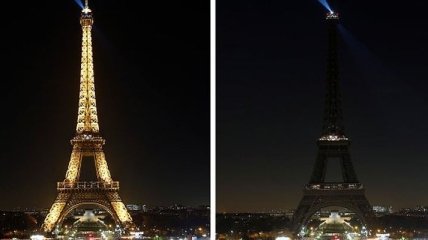 Нет геноциду в Сирии: Франция погасила огни Эйфелевой башни