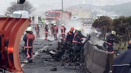 В Стамбуле разбился вертолет: пятеро погибших