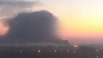 Нафтобаза в окупованому Гвардійському чудово палає