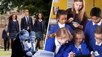 Без формы в школе в Британии делать нечего. Фото Коллаж "Телеграфа"
