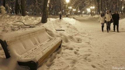 На Сочельник в Украине ожидается снег 