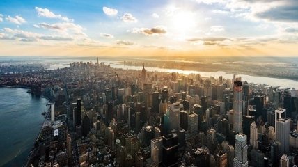 Нью-Йорк с высоты птичьего полета (Фото)
