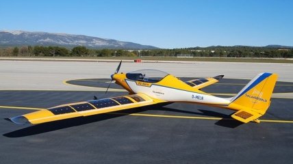 В США создали учебный самолет, который работает от солнечных батарей