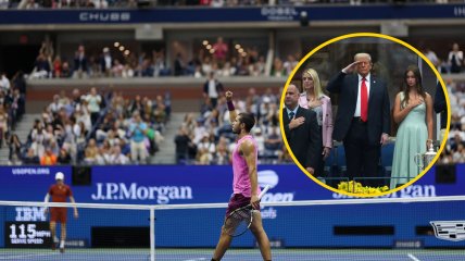 Дональд Трамп пришел на финал US Open