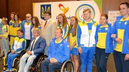Украинцы провели спортсменов на Паралимпиаду в Рио