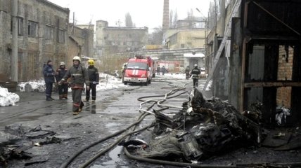 В Киеве горели боксы по ремонту бытовой техники