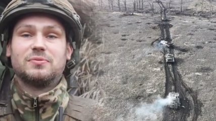 Сжег целую колонну: один украинский десантник остановил атаку россиян на Донбассе, эпичное видео