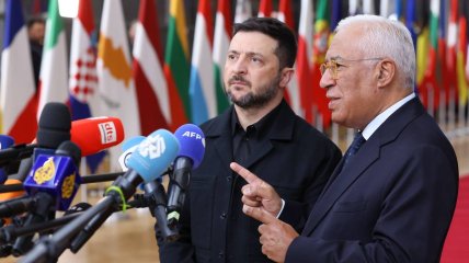 Владимир Зеленський и глава Евросовета Антониу Кошта