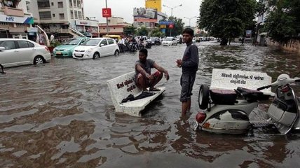 Количество погибших в результате наводнение в Индии возросло