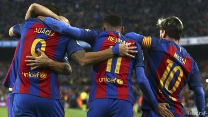 Трио форвардов "Барселоны" забило 300 голов в ворота соперников